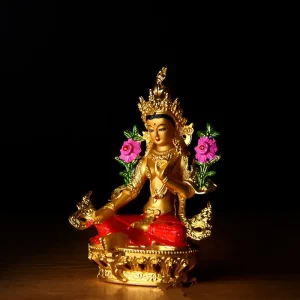 Statue Multicolore de Tara Déesse de la Compassion
