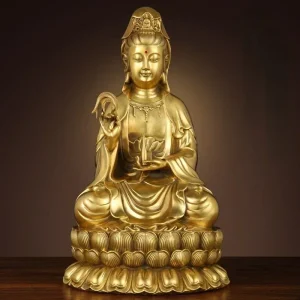 Déesse Bodhisattva Guanyin en Cuivre
