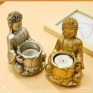 Choix de Statue de Bouddha Assis Porte Bougie