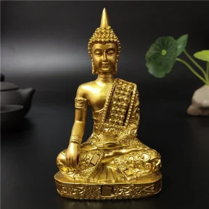 Bouddha Thaïlandais Doré Bhumisparsha Mudra
