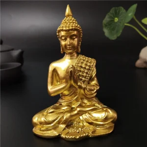 Bouddha Thaïlandais Doré en Lotus