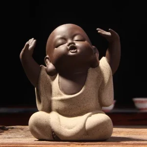 Petit Moine Bouddha Éveil Spirituel