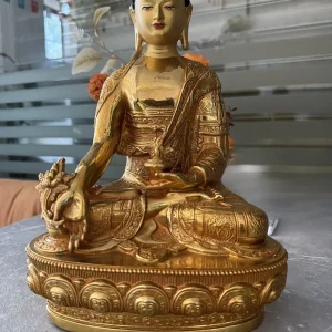Bouddha Médecine en Cuivre et Bronze