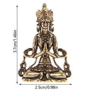 Mini Bouddha Médecine en Cuivre