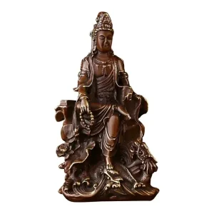 Sculpture Feng Shui de Gyanyin en Cuivre