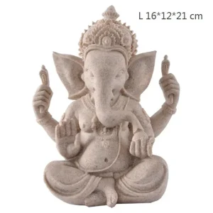 Choix de Sculpture Feng Shui de Ganesh en Grès